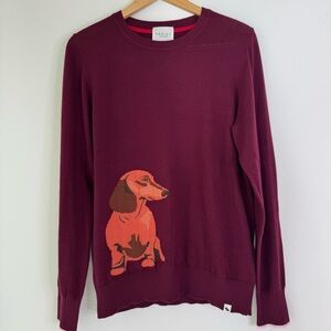 Radley London Dachshund Hound Dog Knit Sweater